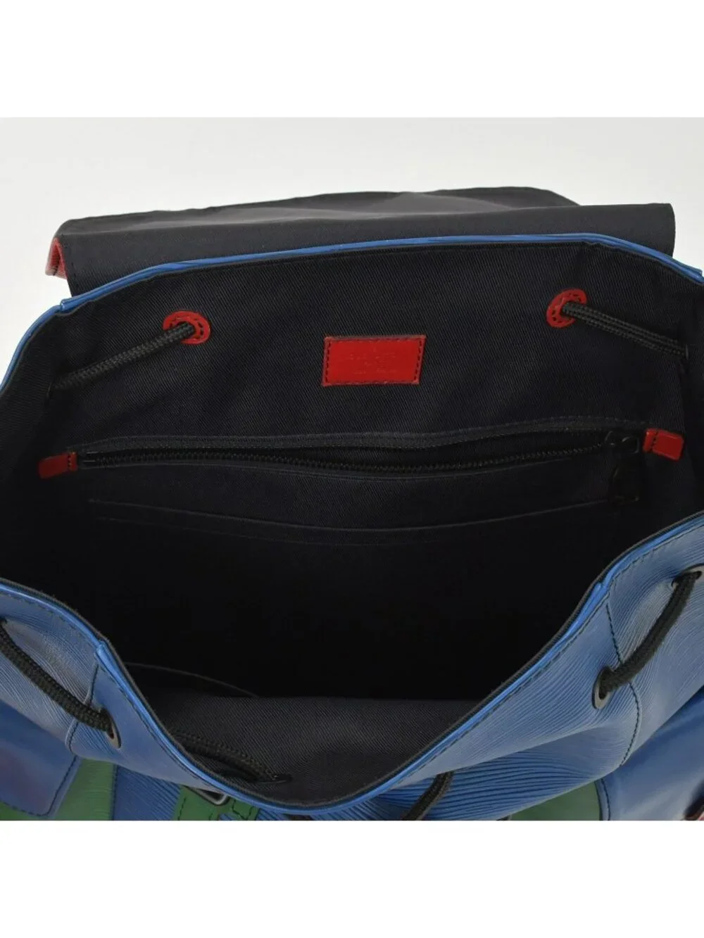 Louis Vuitton Epi Christopher PM Backpack Blue Red Green